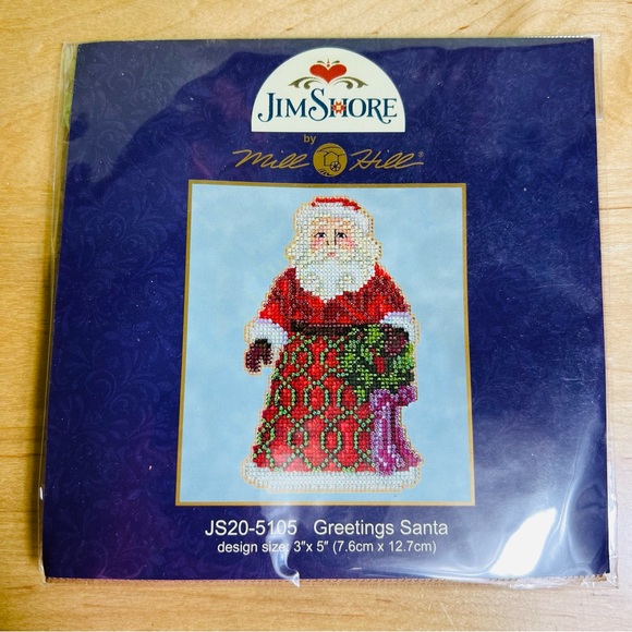 Jim Shore Mill Hill Santa Cross Stitch Kit - Picture 1 of 2